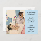 Funny Womens Retirement Plan zweimal so viel Mann Postkarte (Vorne/Hinten)