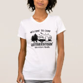 Funny Womens Sarcastic Camping T - Shirt (Vorderseite)
