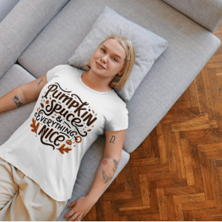 Funny Womens Shirt Pumpkin Gewürz & Alles