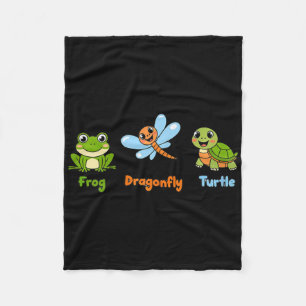 Funny Womens Subtle Political Humor Frog Dragonfly Fleecedecke
