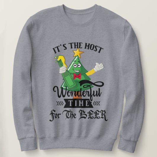 Funny Wonderful Time of For The Biere Christmas Sweatshirt (Design vorne)