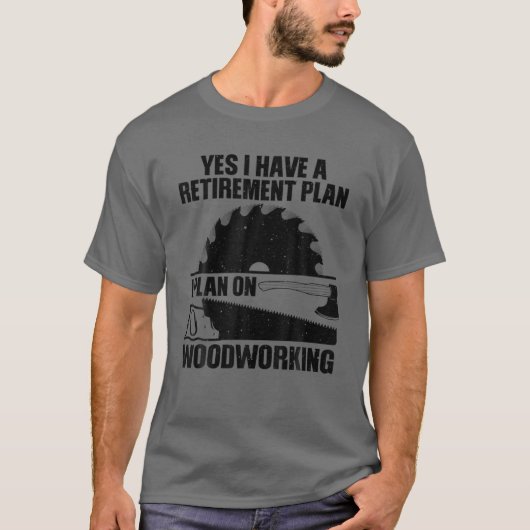 Funny Wood Design für Männer Vater Carpenter Woo T-Shirt (Vorderseite)