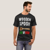 Funny Wooden Spoon Survivor Awesome T-Shirt (Vorne ganz)