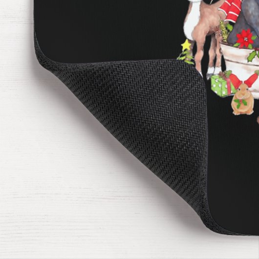 Funny Woodland Weihnachten Ansammlung für Ani Mousepad (Ecke)