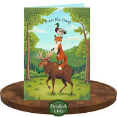 Funny Woodlands Tiere Stack Vermisst Sie werden gu Karte