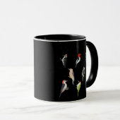 Funny Woodpecker Vogelbeobachter Nice Pecker Tasse (VorderseiteRechts)