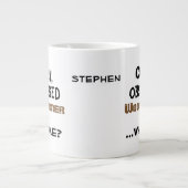 Funny Woodturn Tasse Crazy Obsesegierte Holzfäller (Vorderseite)