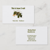 Funny Woodturner Cartoon Lathe Dies ist, wie ich R Visitenkarte (Vorne/Hinten)