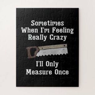 Funny Woodworker Carpenter Gift Puzzle