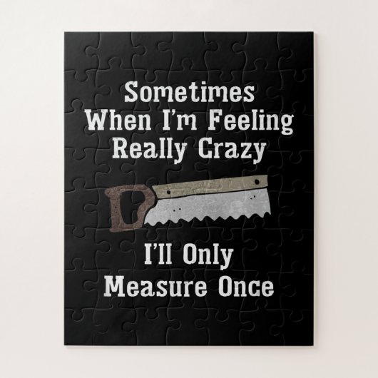 Funny Woodworker Carpenter Gift Puzzle (Vertikal)