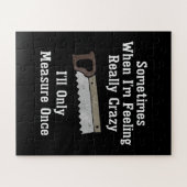 Funny Woodworker Carpenter Gift Puzzle (Horizontal)