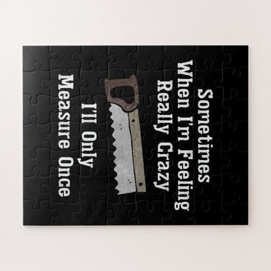 Funny Woodworker Carpenter Gift Puzzle (Horizontal)