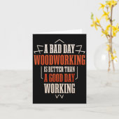 Funny Woodworking Geschenk für Holzarbeiter Karte (Gelbe Blume)