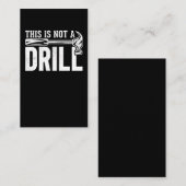 Funny Woodworking Handyman Joke Carpenter Visitenkarte (Vorne/Hinten)