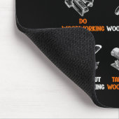 Funny Woodworking Things I Do In My Spare Time Mousepad (Ecke)