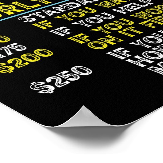 Funny Woodworking Vater Carpenter Carpenter Stündl Poster (Ecke)