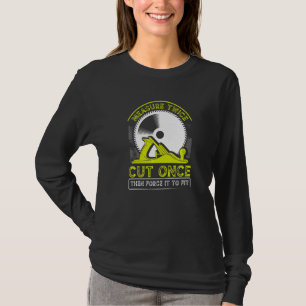 Funny Woodworking Vater Carpenter Maßnahme zweimal T-Shirt