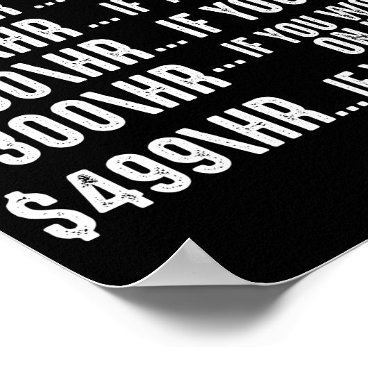 Funny Woodworking Vater Pater Carpenter Stündlich Poster (Ecke)