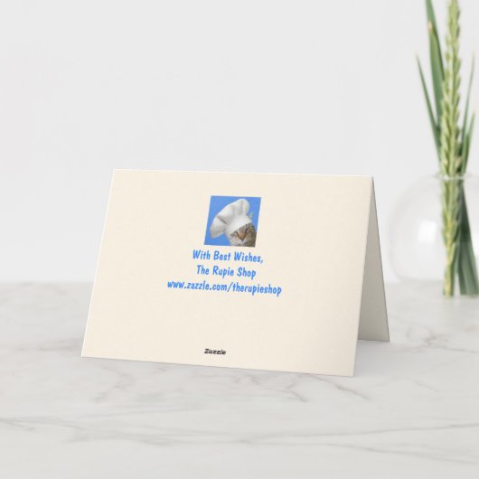 Funny Wooley Sheep wird gut Karte (Rückseite)