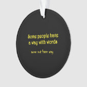 Funny Wordplay: A Tale of Two Sentences Ornament (Vorderseite)