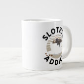 Funny Wordplay Sleepy Sloth Jumbo-Tasse (Vorderseite Rechts)