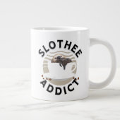 Funny Wordplay Sleepy Sloth Jumbo-Tasse (Rechts)