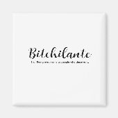 Funny Words Definition Typografy Zitat Magnet (Vorne)