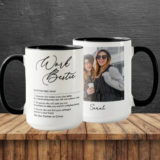 Funny Work Bestie Definition benutzerdefinierten F Tasse