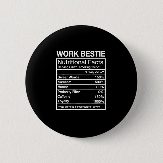 Funny Work Bestie Definition, Unglaublich witzig C Button (Vorderseite)