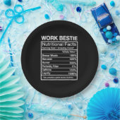 Funny Work Bestie Definition, Unglaublich witzig C Pappteller (Party)