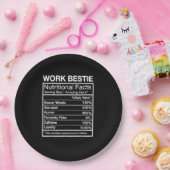 Funny Work Bestie Definition, Unglaublich witzig C Pappteller (Party)
