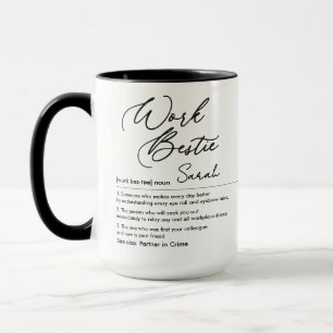 Funny Work Bestie Individuelle Name Definition Tasse