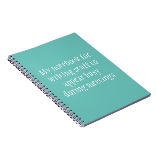 Funny Work Büro Humor Mein Notebook Notizblock (Rechte Seite)