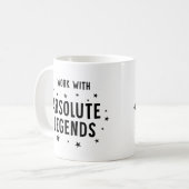 Funny Work Colleague, arbeite ich mit absoluten Le Kaffeetasse (Vorderseite Links)