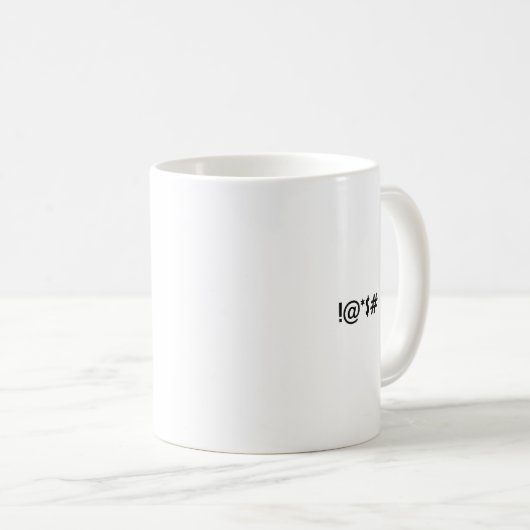 Funny Work Forecast Mug | Editable Text Kaffeetasse (VorderseiteRechts)