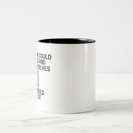 Funny Work from Zuhause and Meeting Quarantäne Cof Zweifarbige Tasse (Mittel)