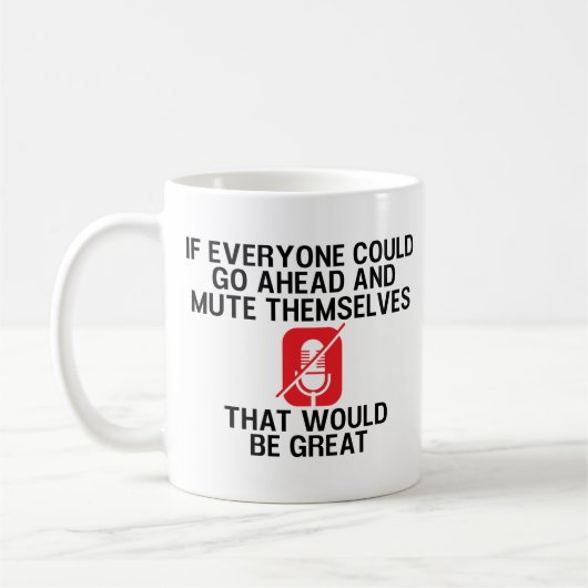 Funny Work from Zuhause and Meeting Quarantäne Kaffeetasse (Links)