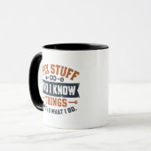 Funny Work Gabe Zitat Shirt - Fix Stuff & Know Tasse (Vorderseite Links)