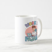 Funny Work Giftful Pajama Life - Gemütlicher Spaß Kaffeetasse (VorderseiteRechts)
