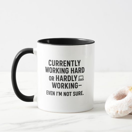 Funny Work Humor – Sarcastic Office Quote Tasse (Mit Donut)
