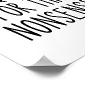 Funny Work Humor Sarcastic Overqualified Office Qu Poster (Ecke)