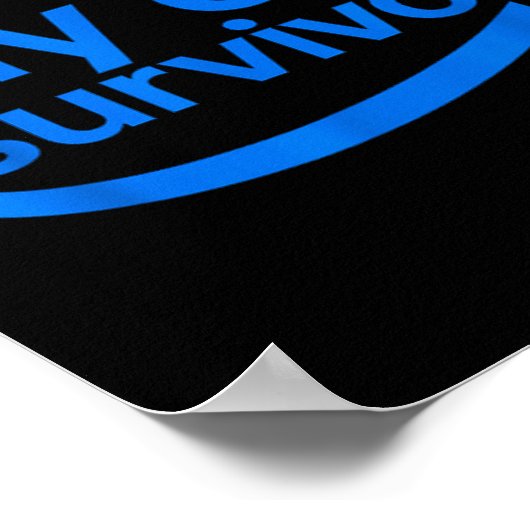 Funny Work Lay Off Survivor  Poster (Ecke)