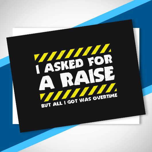 Funny Work Meme - Working Overtime Factory Worker Postkarte