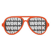 Funny Work Party Schattierungen Büro Humor Geschen Sonnenbrille (Vorderseite)