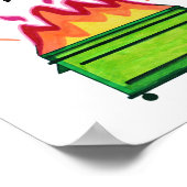 Funny Work Poster Dumpster Fire Alles ist gut (Ecke)