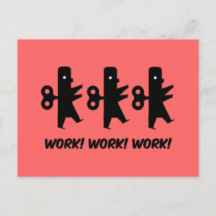 Funny work postkarte