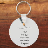 Funny Work Quote Co-Worker arbeitet nicht nach Maß Schlüsselanhänger (Vorderseite)