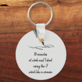 Funny Work Sprichwort Funny Quote Notes Schlüsselanhänger (Vorderseite)