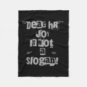 Funny Work Tee Dear Hr, Joy Is Not A Slogan Fleecedecke (Vorderseite)