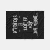 Funny Work Tee Dear Hr, Joy Is Not A Slogan Premiu Fleecedecke (Vorderseite (Horizontal))